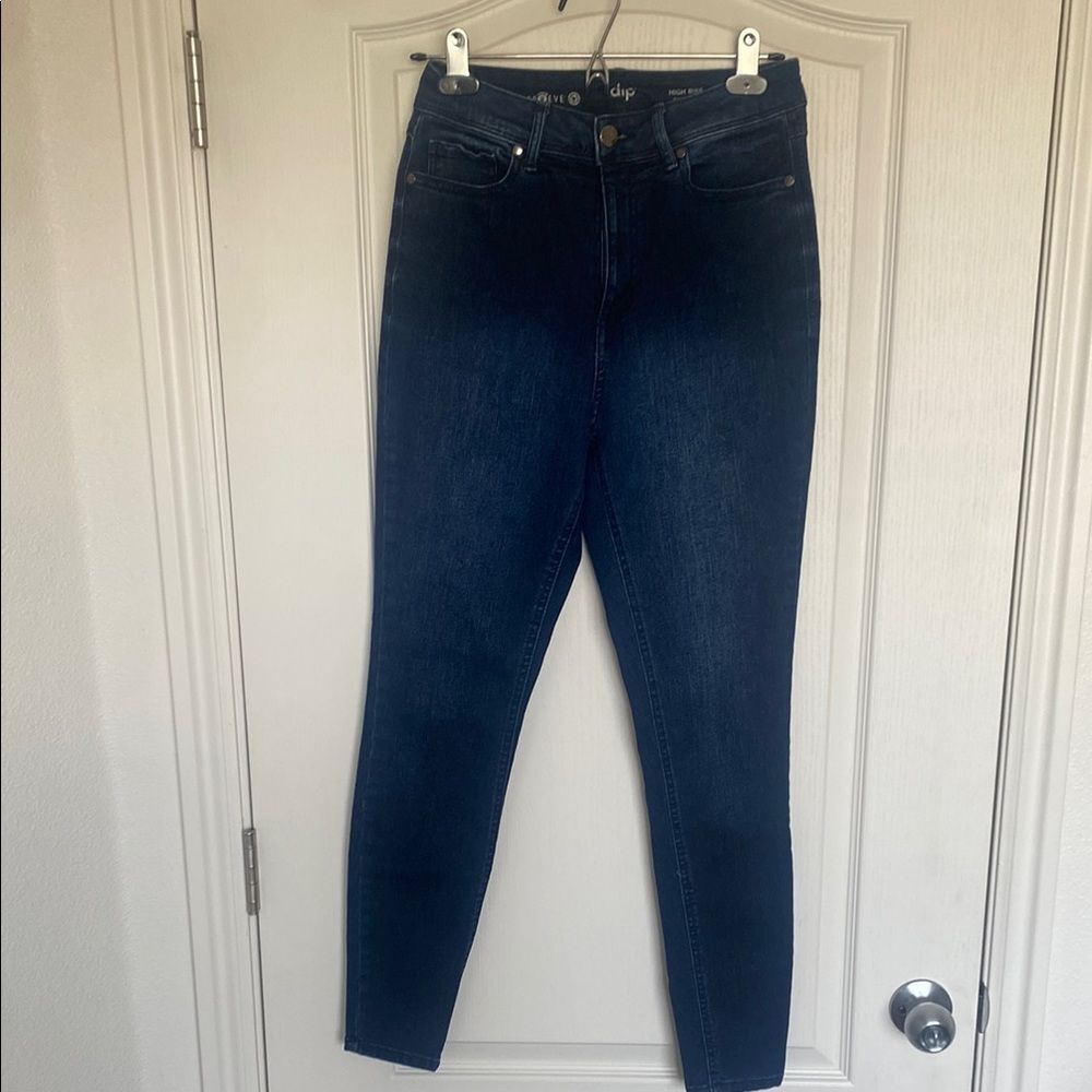 dip Repreve Blue Skinny Jeans High-Rise Stretch Jeans Size 6